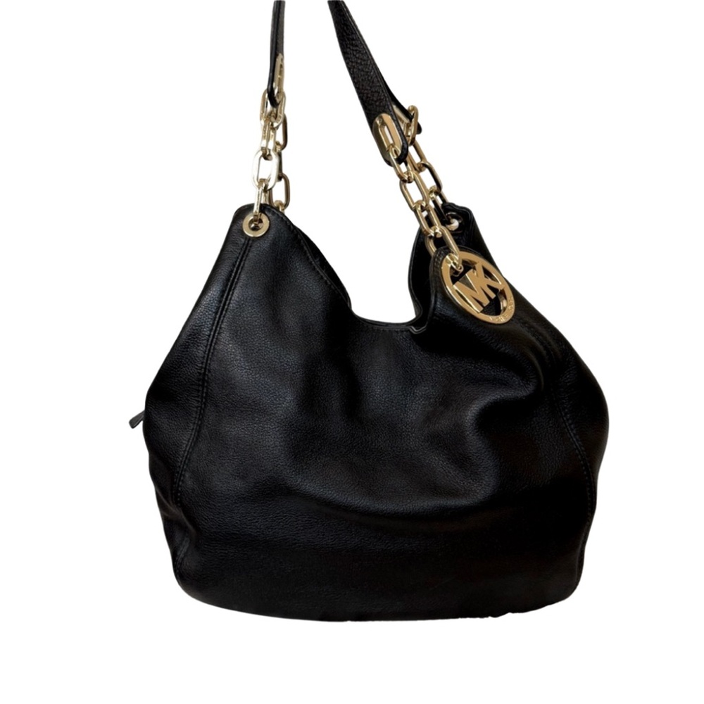 MICHAEL MICHAEL KORS Lillie Large Pebbled Leather Shoulder Bag